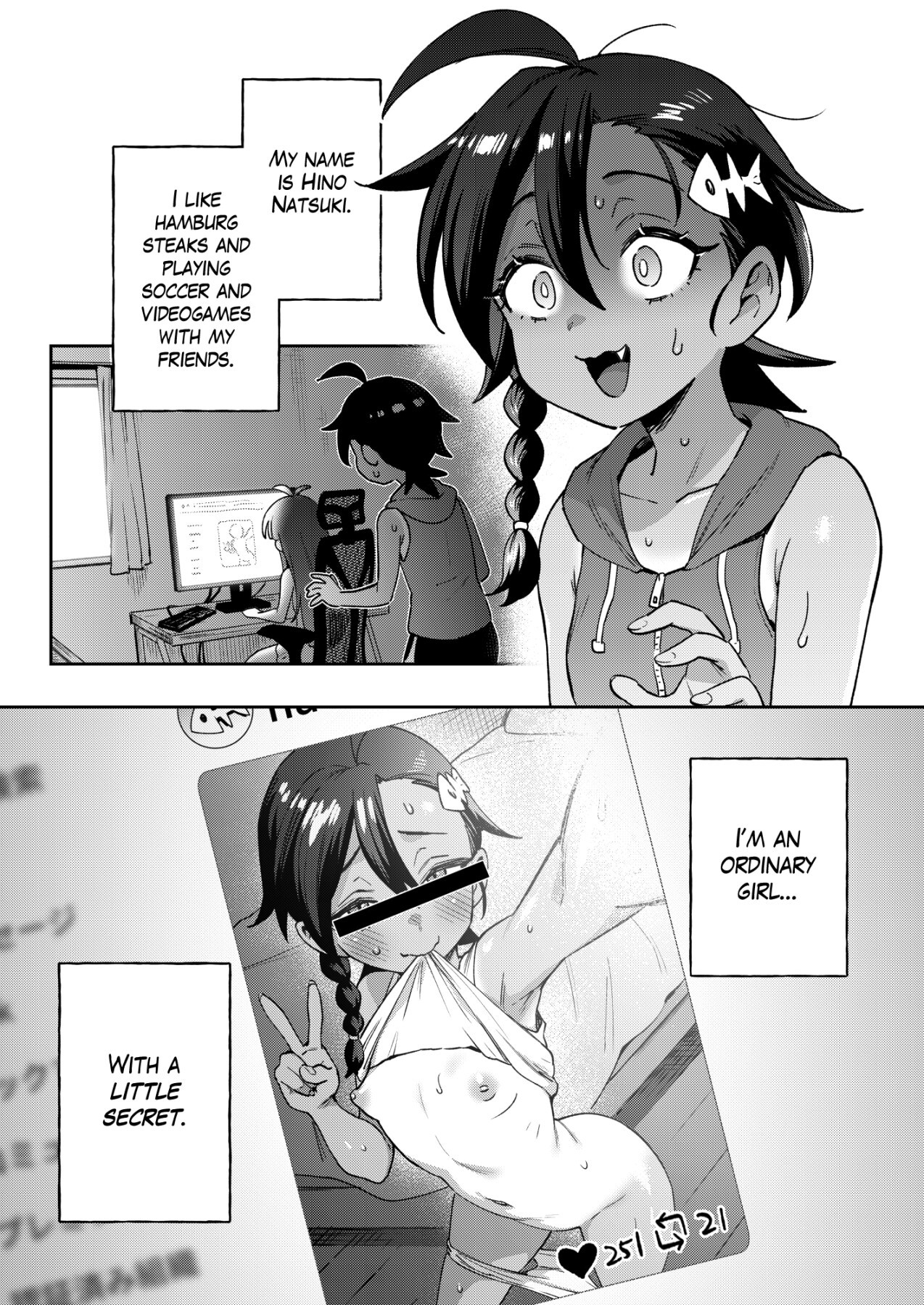 Hentai Manga Comic-A Gloomy Girl's Secret Adventure-Read-2